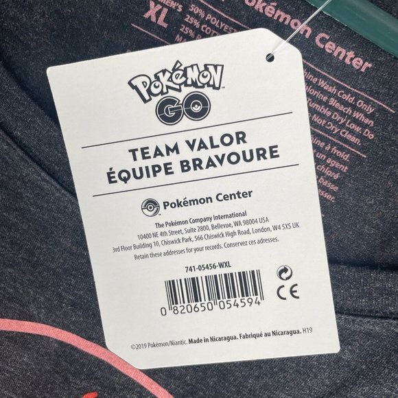Pokemon Center Team Valor Shirt Womens XL Long Sleeve Discontinued RARE Collect - Picture 11 of 14